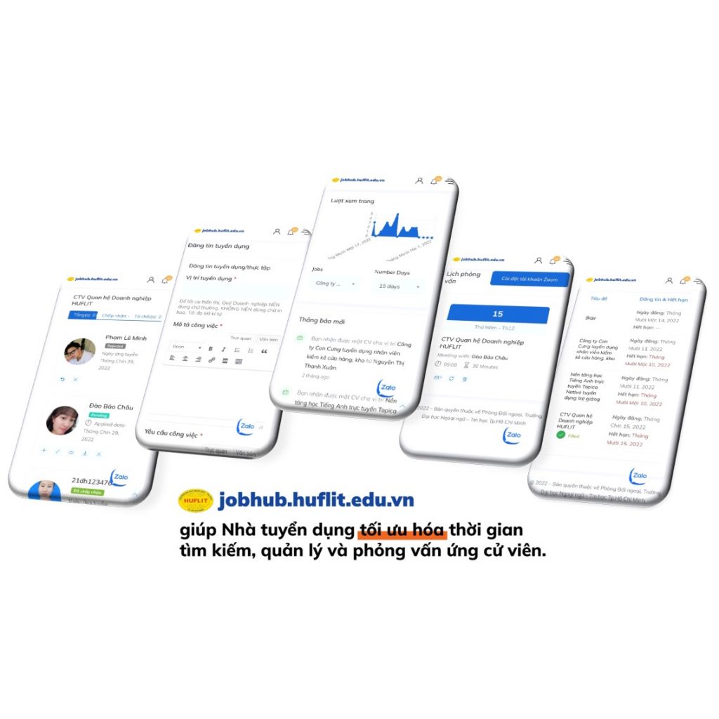 Website viec lam HUFLIT jobhub