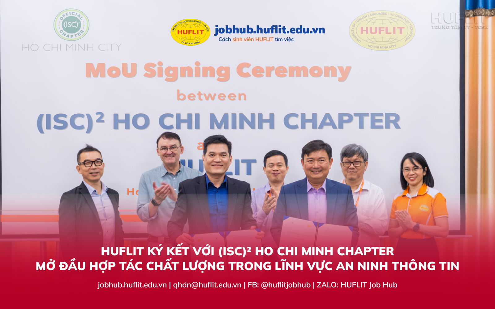 HUFLIT ky ket MOU nganh An ninh mang