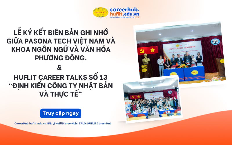 Buoi Le ky ket MOU giua Pasona va HUFLIT