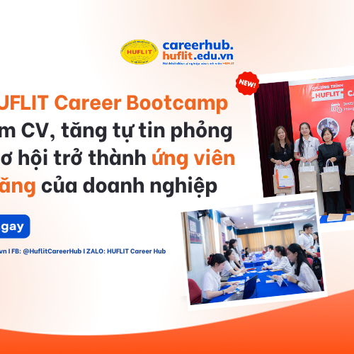 Cùng HUFLIT Career Bootcamp nâng tầm CV, tự tin phỏng vấn