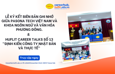 Buoi Le ky ket MOU giua Pasona va HUFLIT